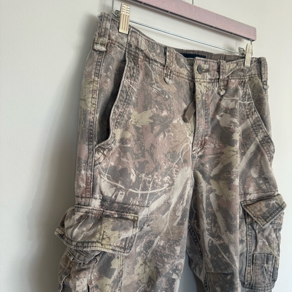 Abercrombie & Fitch Camo Cargo Pants 30x28 Loose Fit - Picture 2 of 5